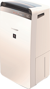 Sharp DW-J20FM-W Air Purifier with Dehumidifier - Front View