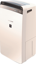Sharp DW-J20FM-W Air Purifier with Dehumidifier - Front View