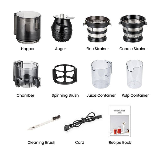 Hurom E30-ST Cold Press Juicer - Components & Accessories