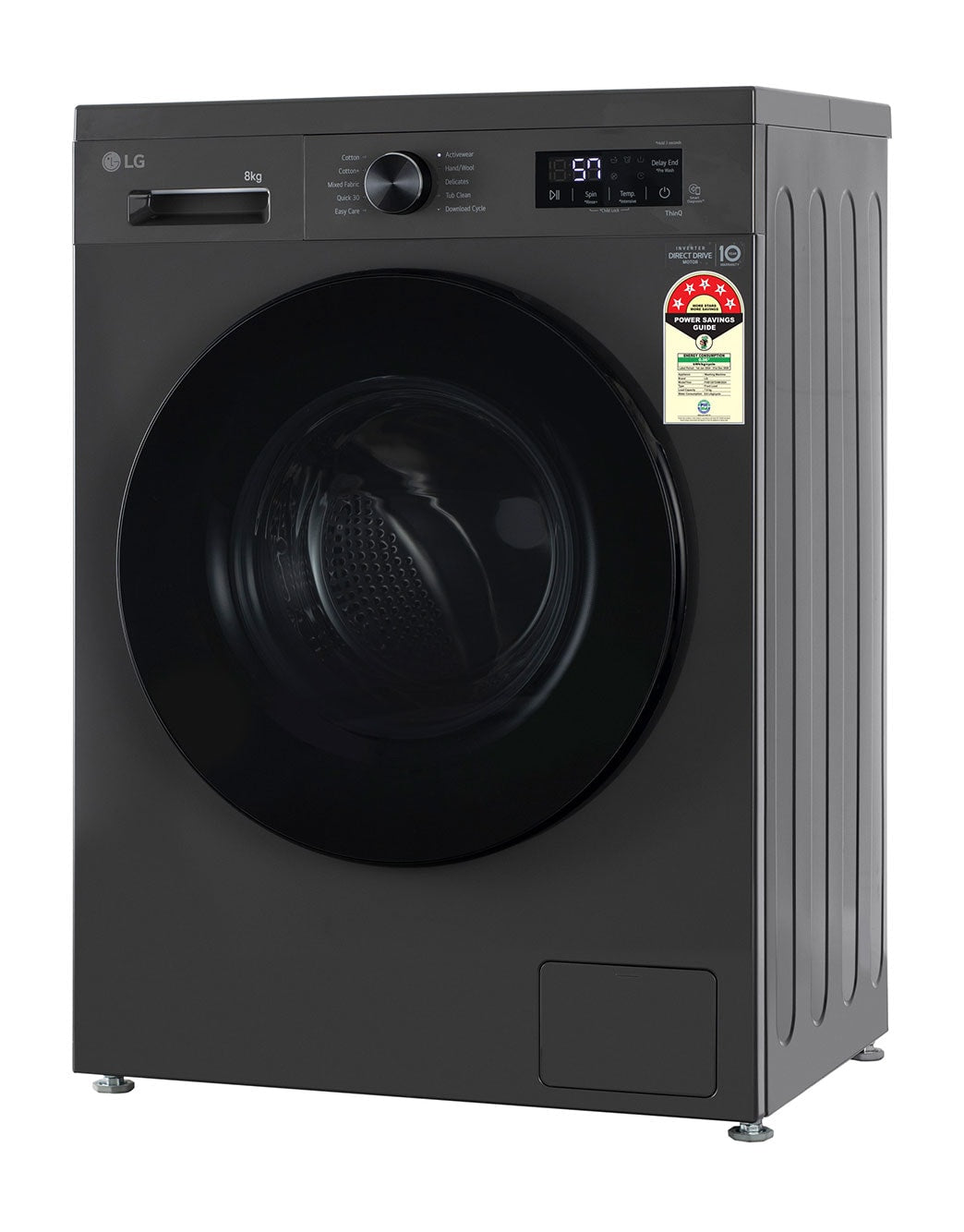 LG 8KG Front Load Washing Machine with Inverter Direct Drive, Steam & AI DD