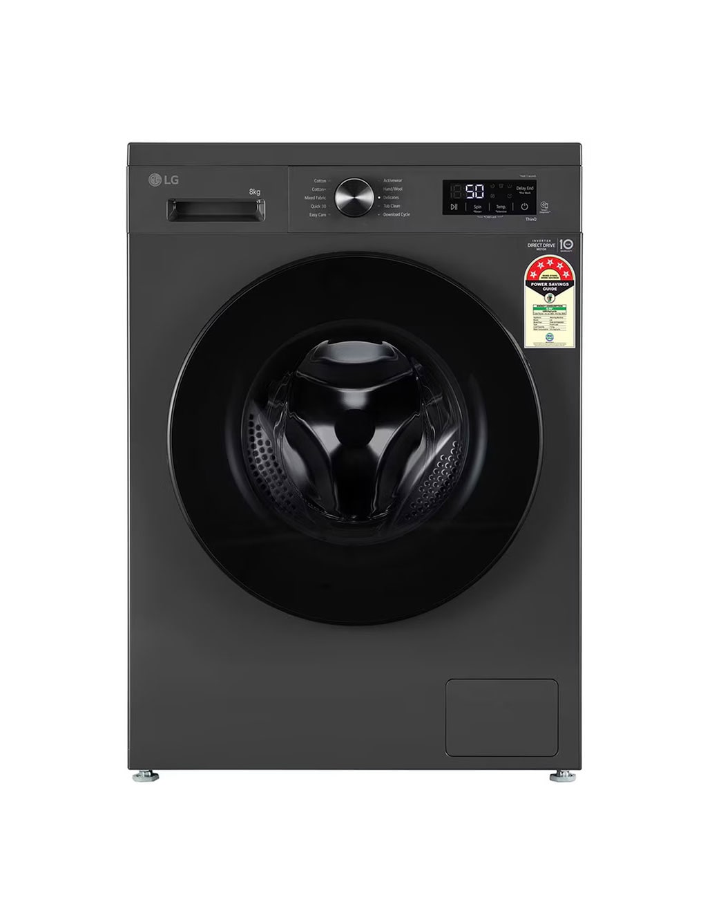 LG 8KG Front Load Washing Machine with Inverter Direct Drive, Steam & AI DD