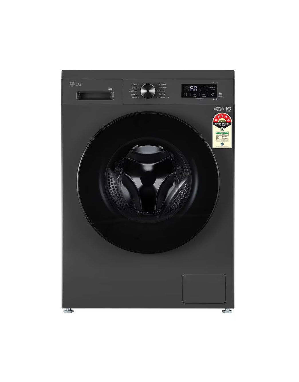 LG 9KG Front Load Washing Machine with Inverter Direct Drive & Steam