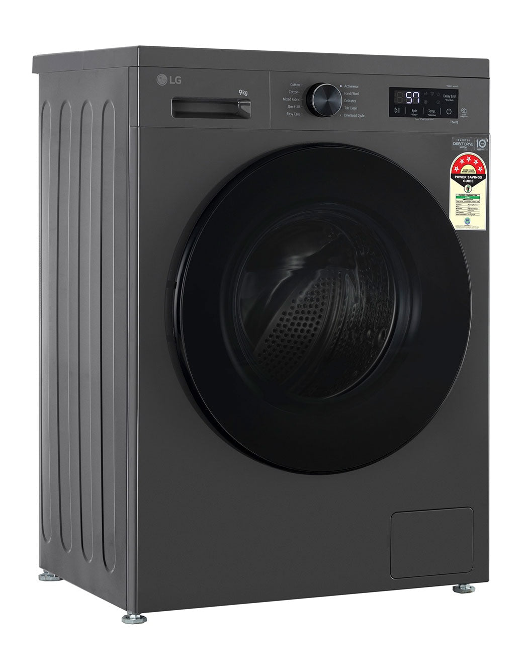 LG 9KG Front Load Washing Machine with Inverter Direct Drive & Steam