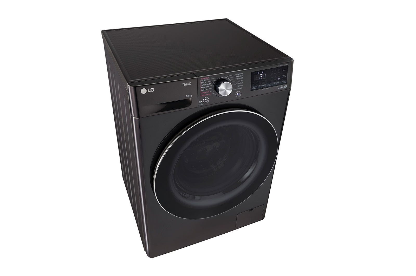 LG 9/5kg AI Direct Drive Front Load Washer Dryer, Smart Black VCM