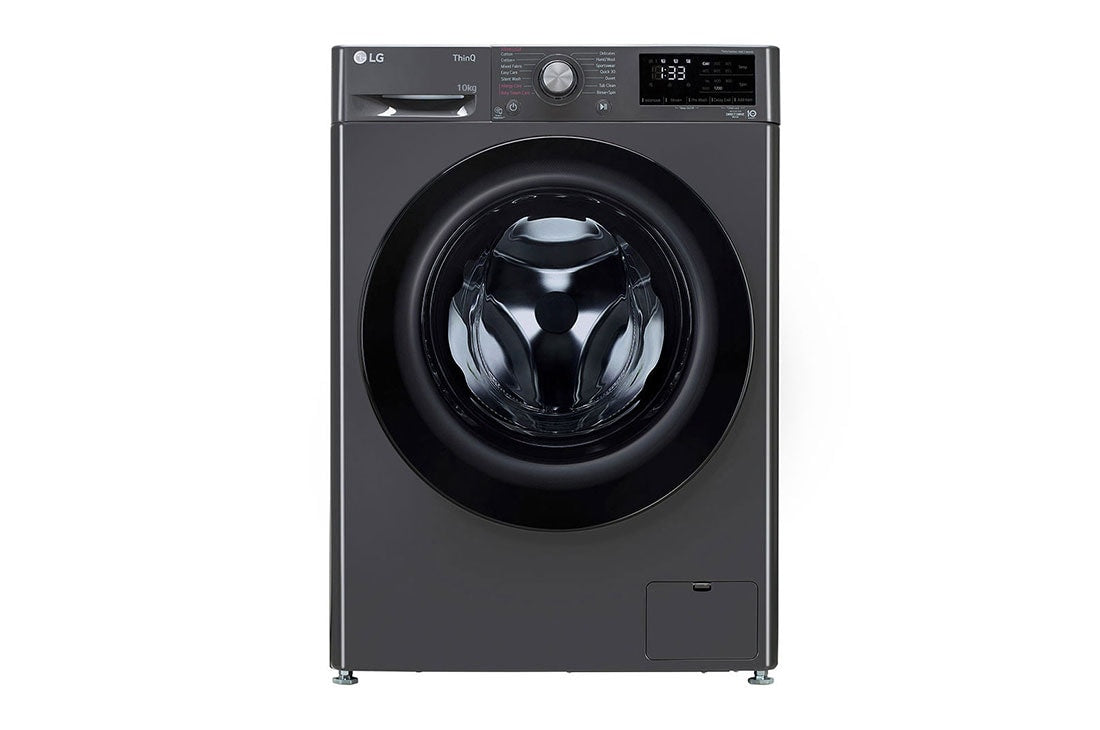 LG 10Kg AI Direct Drive™ Front Load Washing Machine with Steam, Middle Black