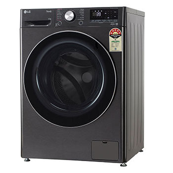 LG 12Kg AI Direct Drive Front Load Washing Machine with Steam+, TurboWash, Platinum Black