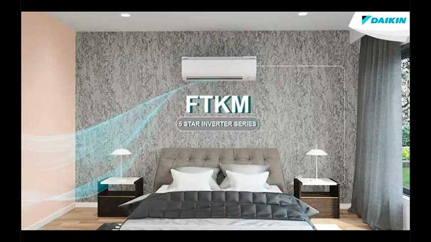 Daikin FTKM 1.5 Ton 5 Star Inverter Split AC Coanda Airflow