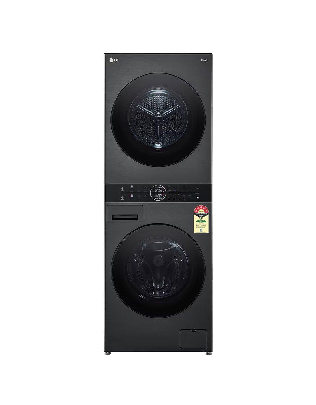 LG 13/10kg WashTower Smart AI DD Washer Dryer, Platinum Black Finish