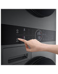 LG FWT1310PB WashTower 13kg Washer 10kg Dryer Platinum Black - Door Open View