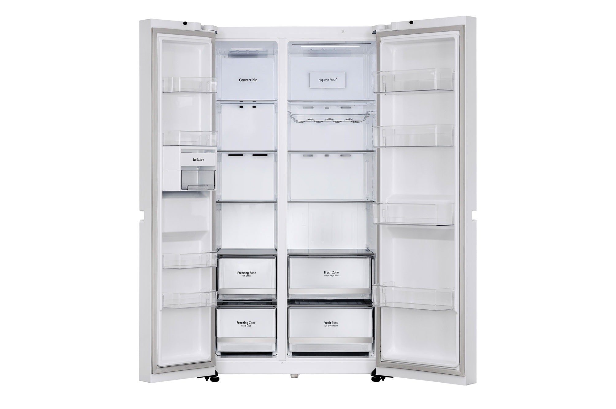 LG 650L Wi-Fi Convertible Side-by-Side Refrigerator with DoorCooling+™