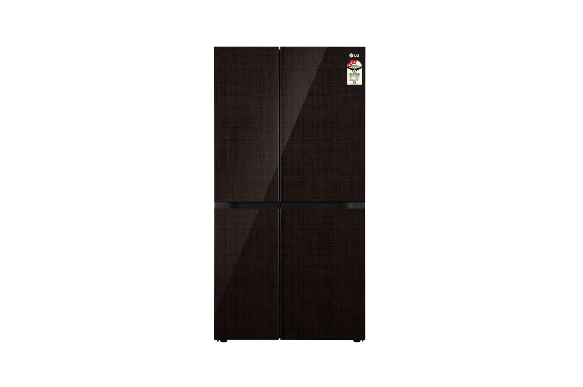 LG 650L Smart Side-by-Side Refrigerator with Wi-Fi, DoorCooling+, Linen Brown