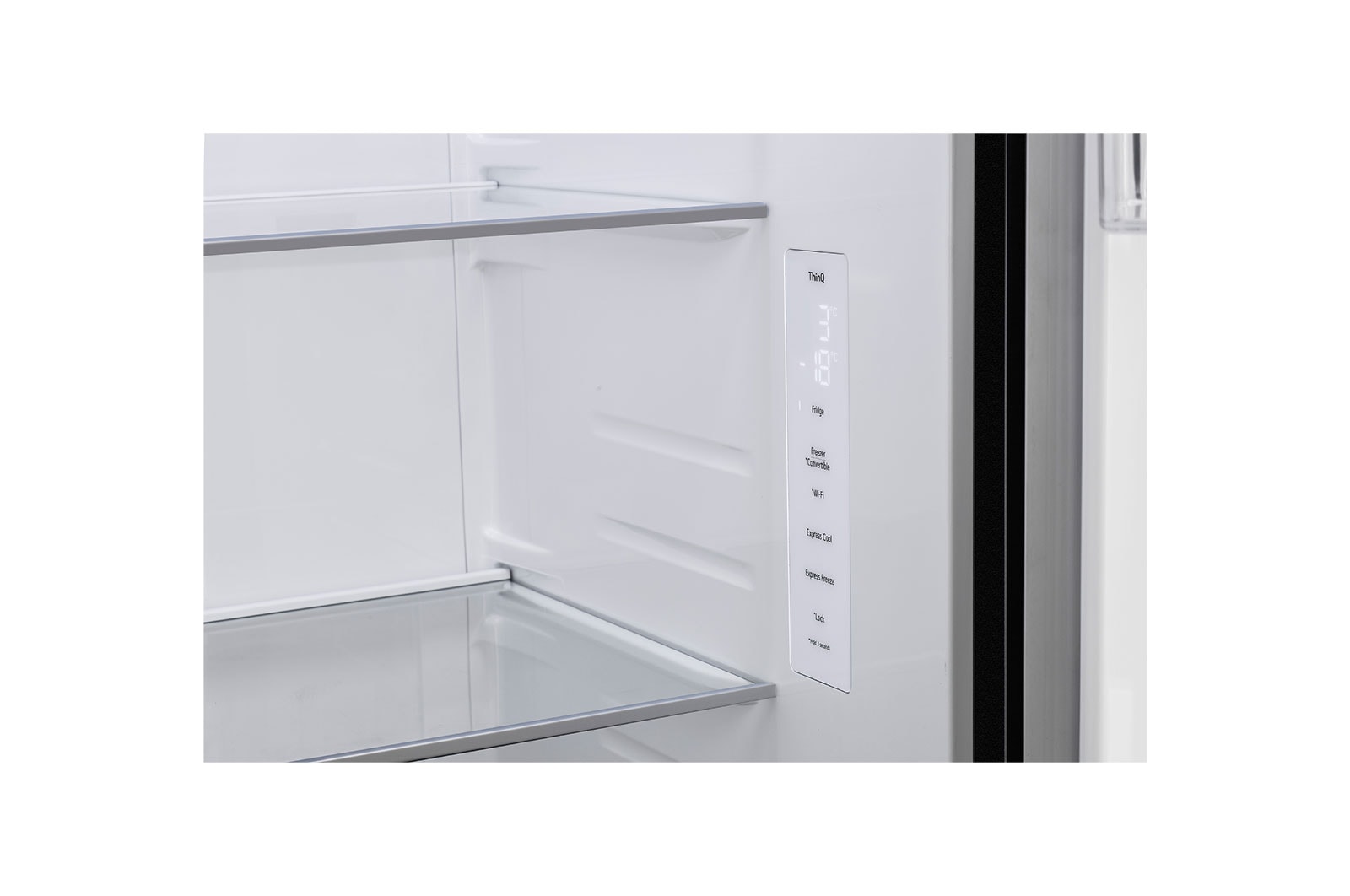 LG 650L Smart Side-by-Side Refrigerator with Wi-Fi, DoorCooling+, Linen Brown