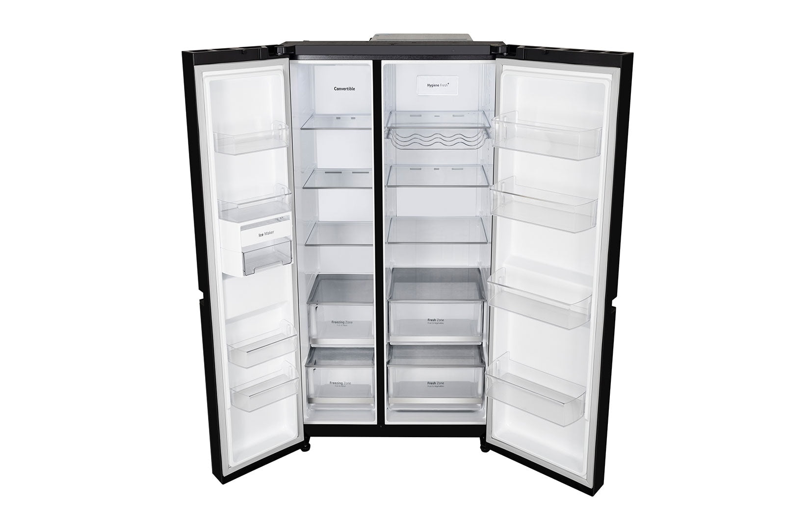 LG 650L Smart Side-by-Side Refrigerator with Wi-Fi, DoorCooling+, Linen Brown