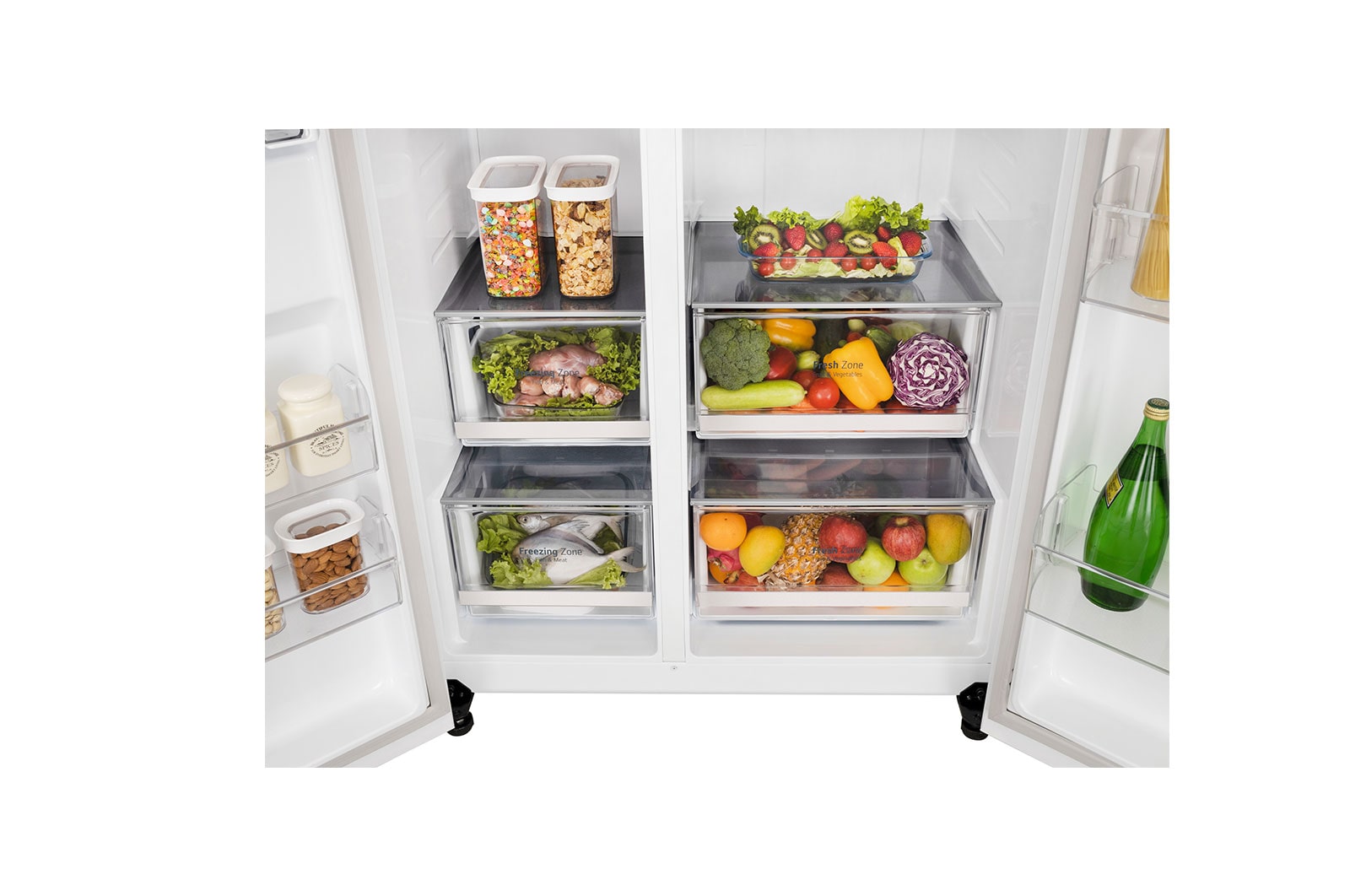 LG 650L Smart Wi-Fi Convertible Side-by-Side Refrigerator with DoorCooling+