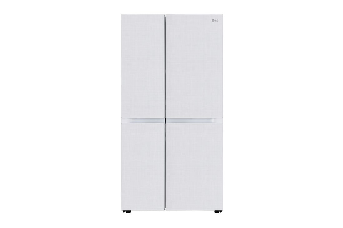 LG GL-B257DLW3 650L Side-by-Side Refrigerator — Front View
