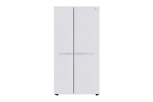 LG GL-B257DLW3 650L Side-by-Side Refrigerator — Front View