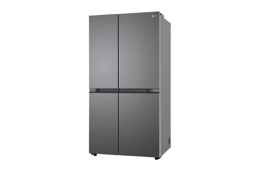 LG GL-B257JDS3 650L Side-by-Side Refrigerator Dazzle Steel - Front View