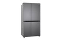LG GL-B257JDS3 650L Side-by-Side Refrigerator Dazzle Steel - Side View