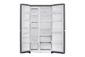 LG GL-B257JDS3 650L Side-by-Side Refrigerator Dazzle Steel - Freezer Section