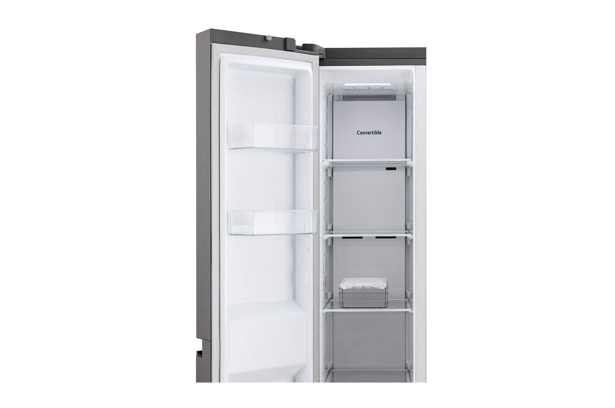 LG 650L Convertible Side-by-Side Refrigerator, Multi-Air Flow, Smart Diagnosis, Dazzle Steel