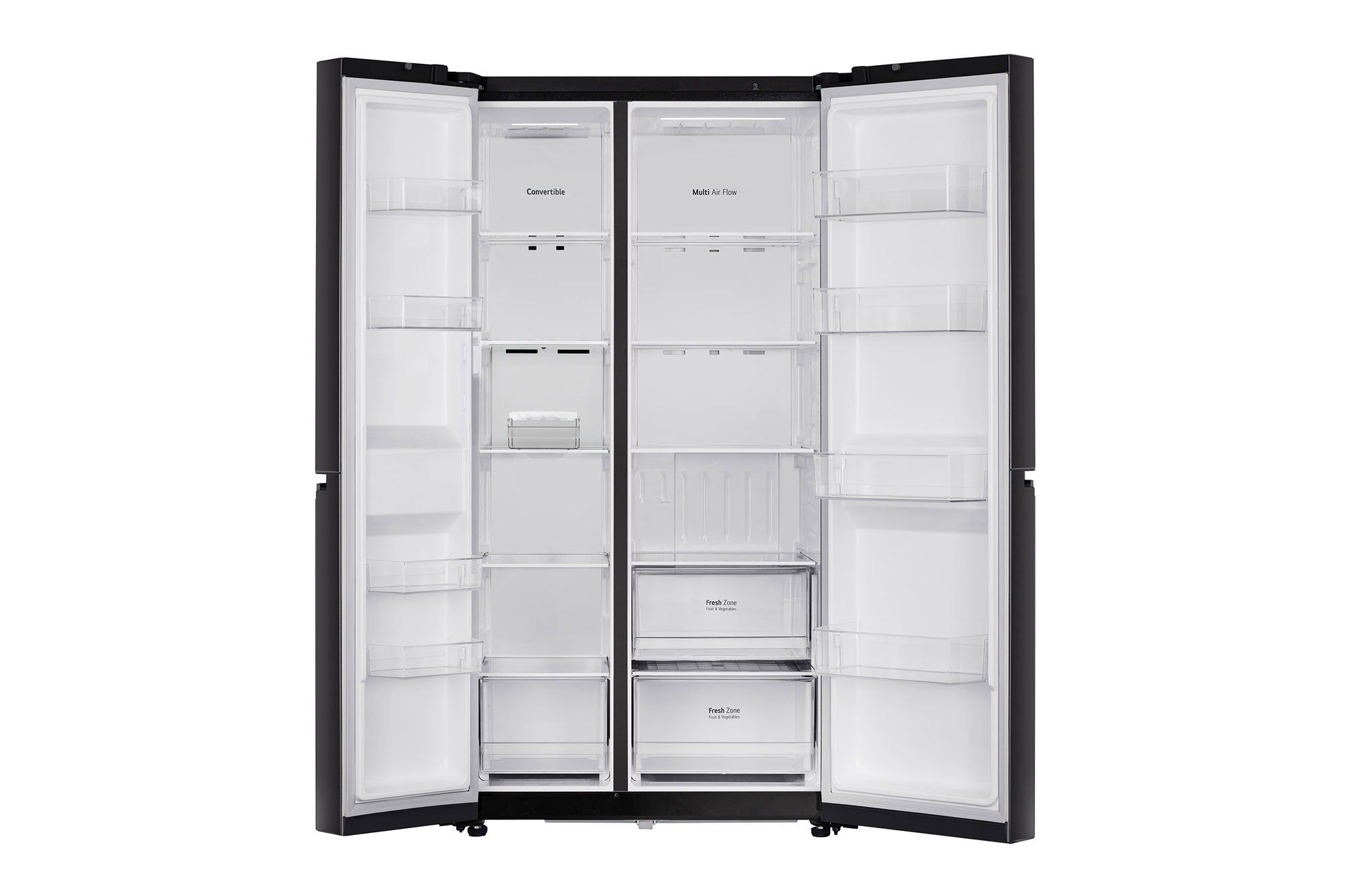 LG 650L Side-by-Side Refrigerator: Convertible, Multi-Air Flow, Smart Inverter