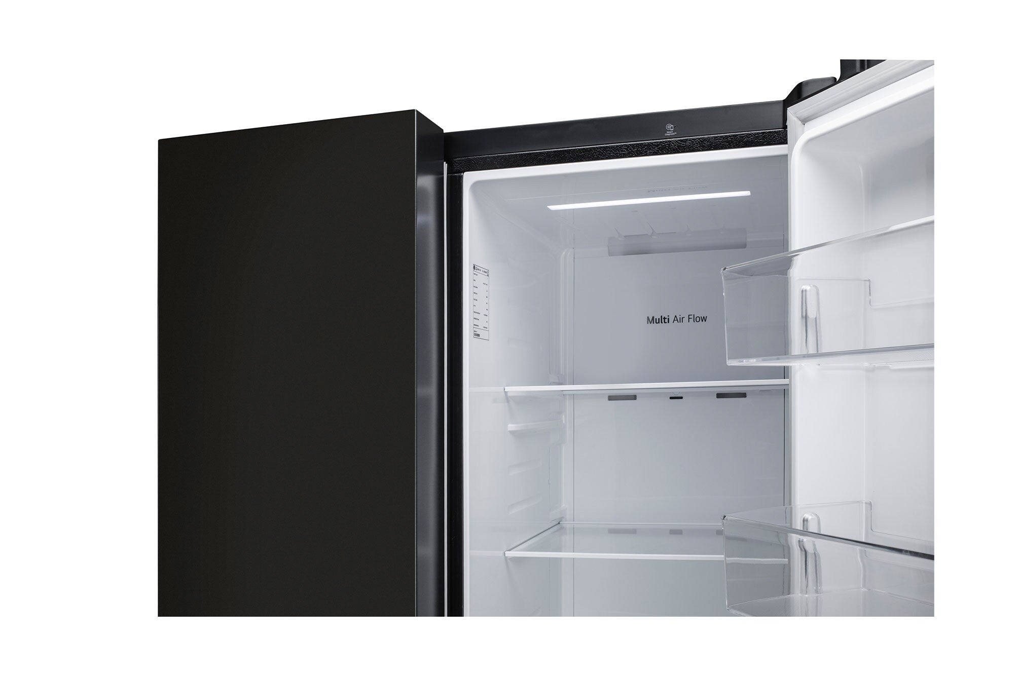 LG 650L Side-by-Side Convertible Refrigerator with Multi-Air Flow Western Black
