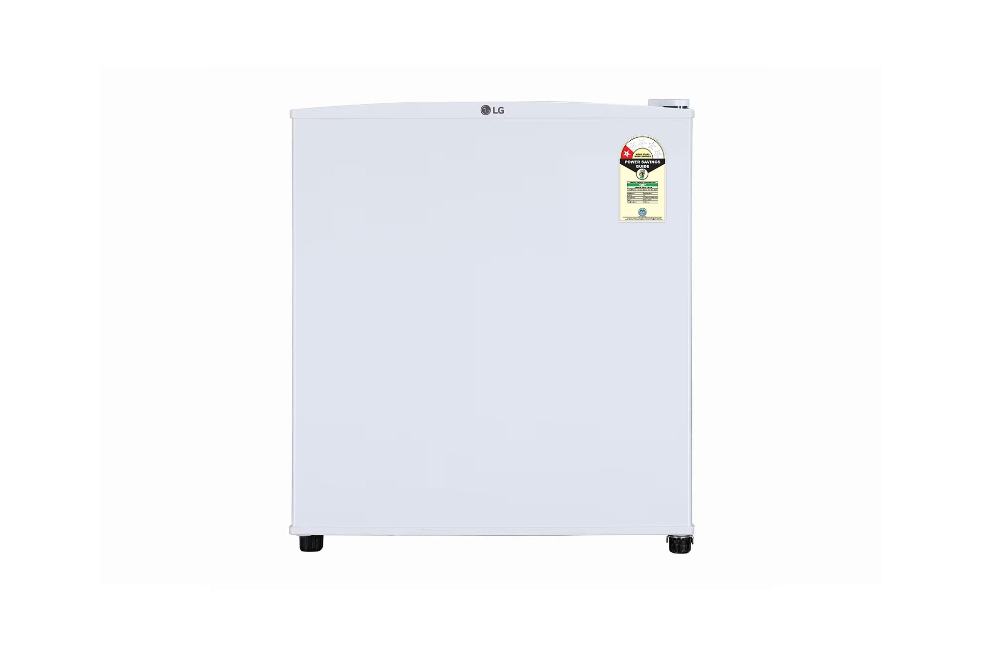 LG 43L Compact Single Door Mini Refrigerator, 1 Star, Super White Finish