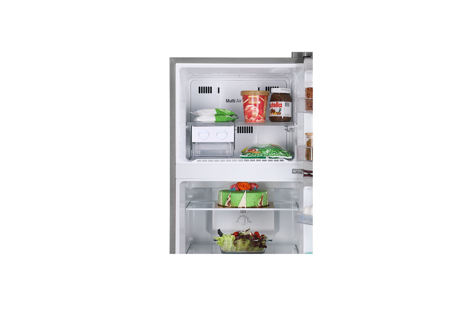 LG 242L Smart Inverter Frost Free Double Door Refrigerator, Multi Air Flow, Moist 'N' Fresh