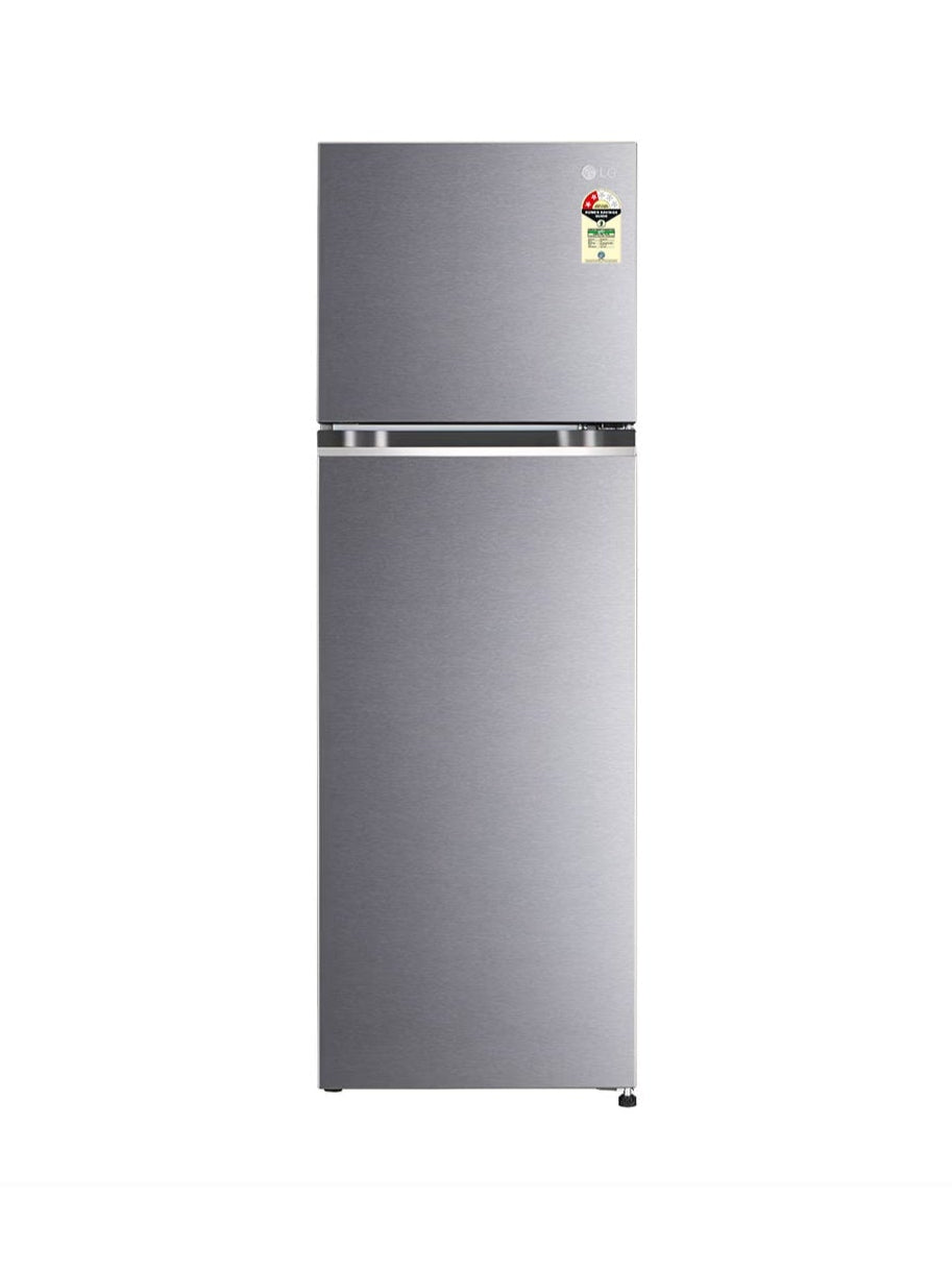 LG 272L Smart Inverter Double Door Refrigerator with Multi Air Flow, Dazzle Steel