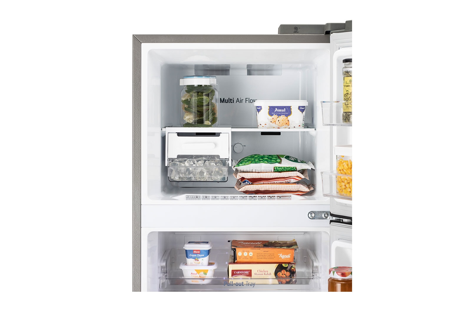 LG 272L Smart Inverter Double Door Refrigerator with Multi Air Flow, Dazzle Steel