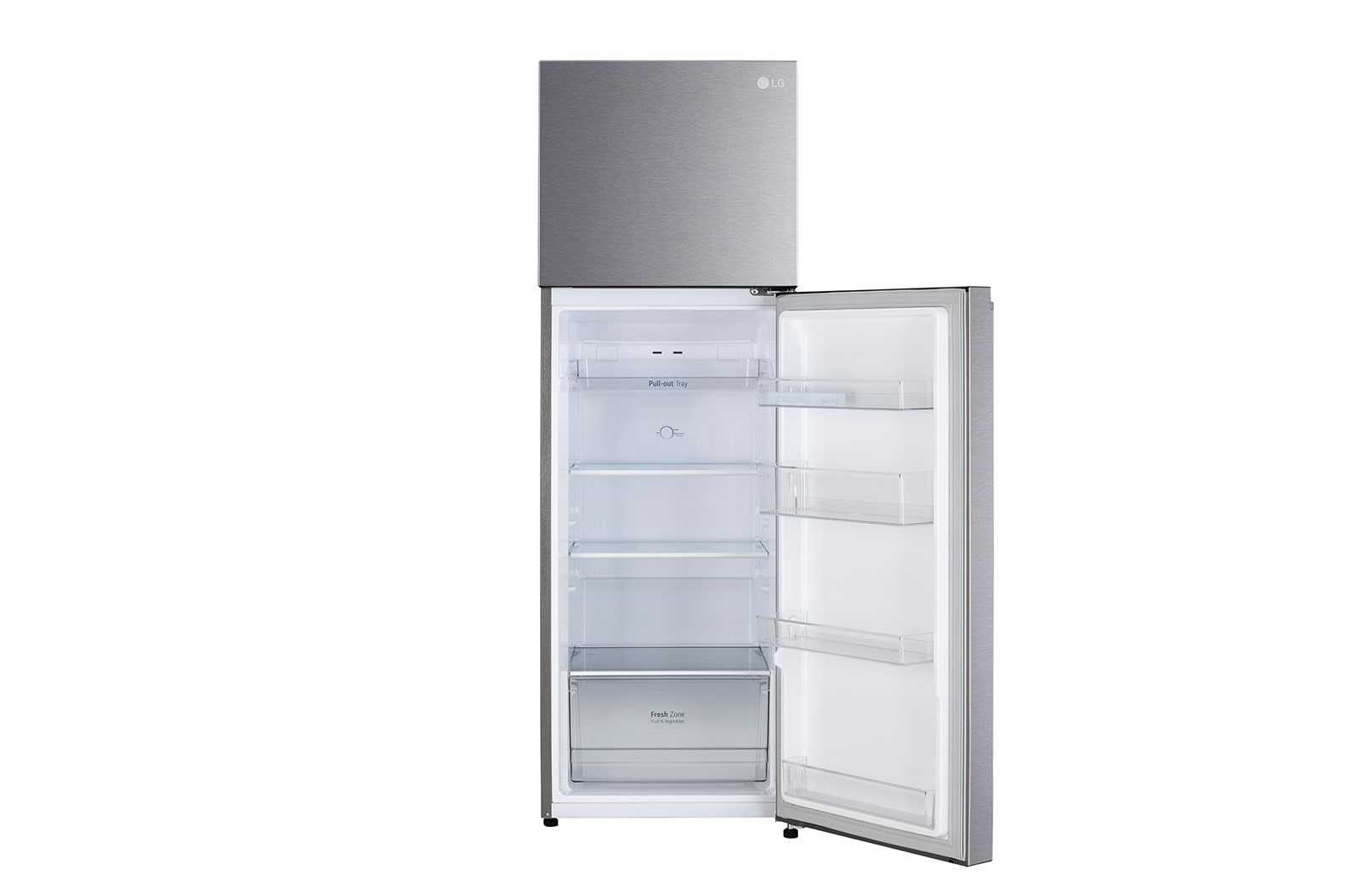 LG 272L Smart Inverter Double Door Refrigerator with Multi Air Flow, Dazzle Steel