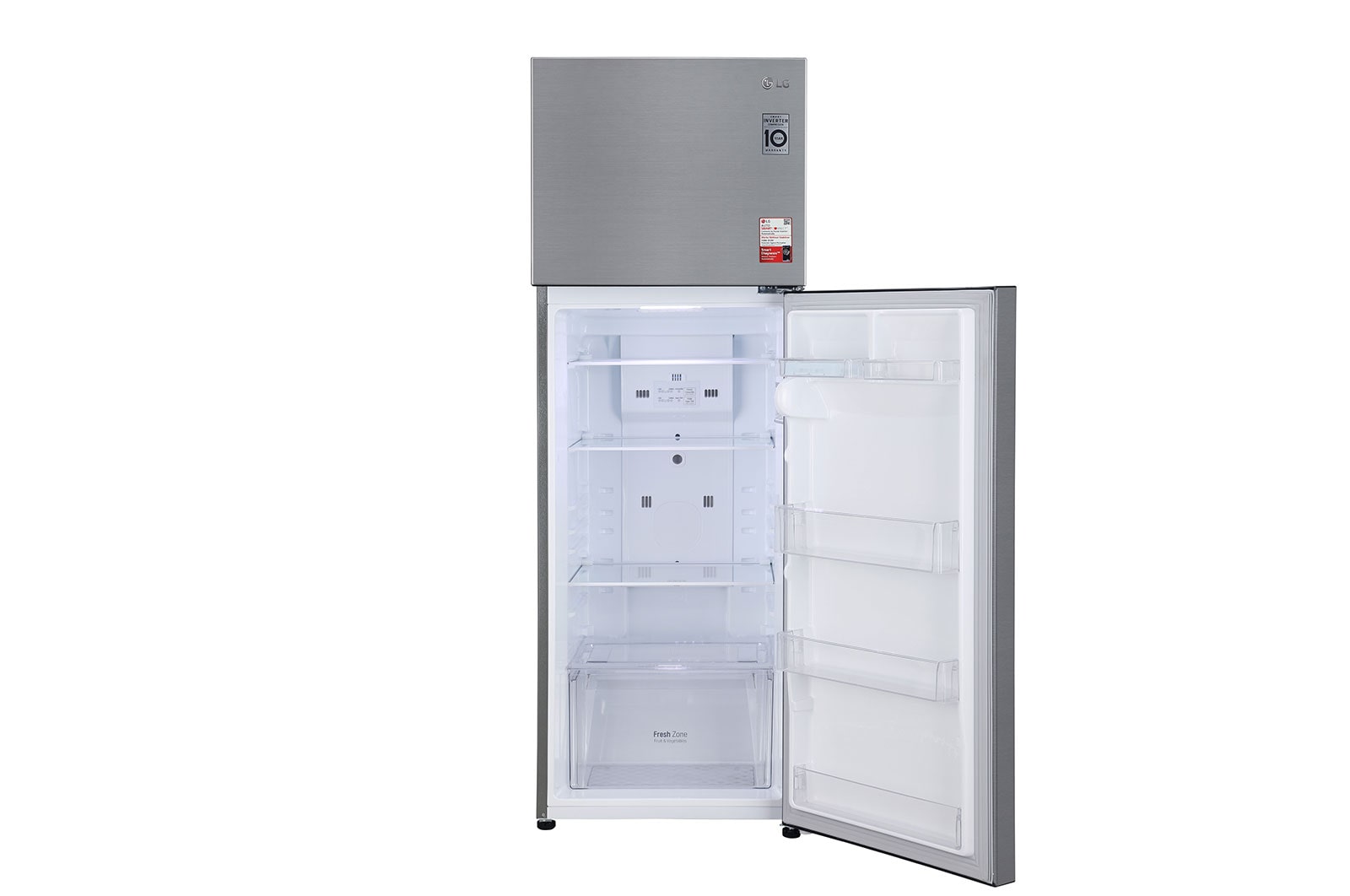 LG 288L Smart Inverter Convertible Double Door Refrigerator - Shiny Steel, 2 Star