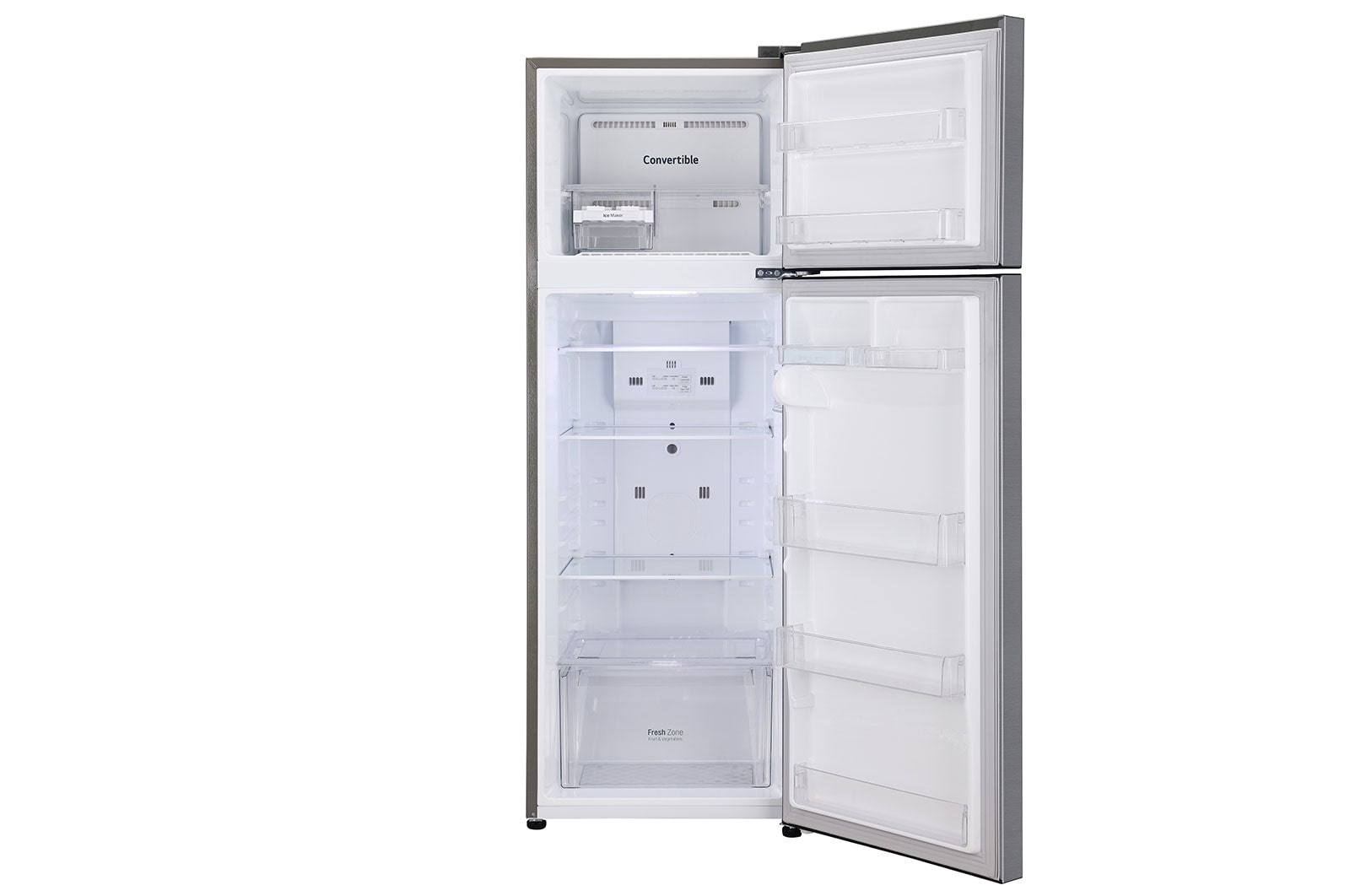 LG 288L Smart Inverter Convertible Double Door Refrigerator - Shiny Steel, 2 Star