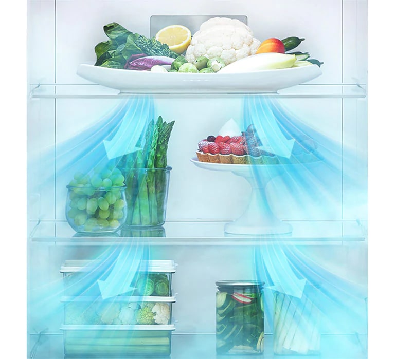 LG 343L Smart Inverter Frost-Free Double Door Refrigerator, Shiny Steel Finish