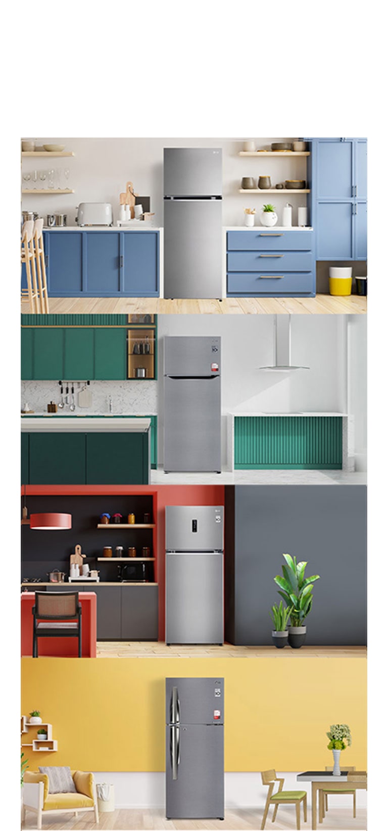 LG 343L Smart Inverter Frost-Free Double Door Refrigerator, Shiny Steel Finish