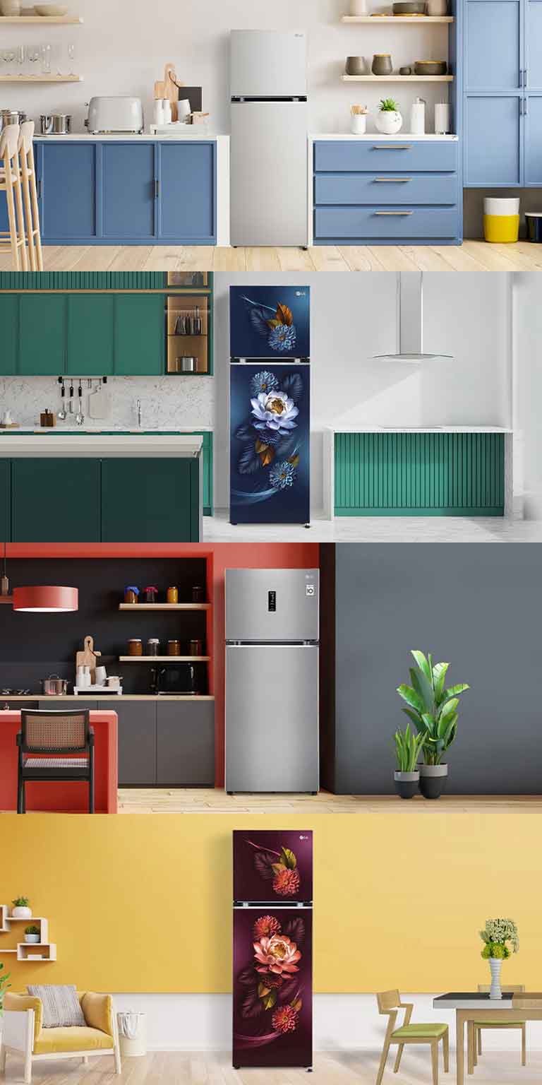 LG 343L Smart Inverter Double Door Refrigerator with Multi-Air Flow, Urban Steel
