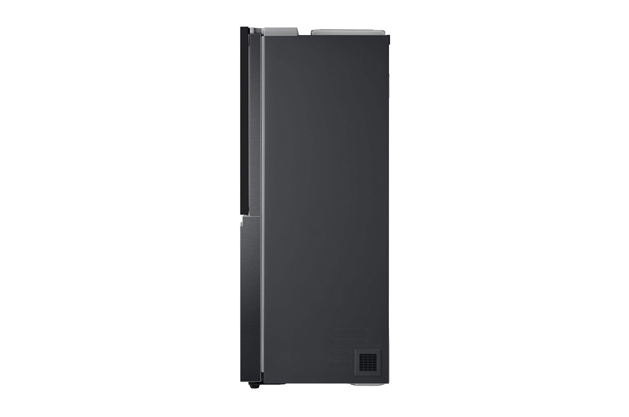 LG 630L InstaView Side-by-Side Refrigerator with Wi-Fi, Matte Black, 3 Star