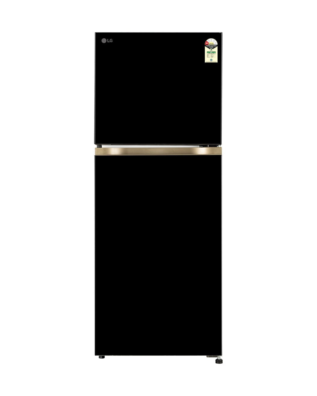 LG GLT2216WYOB 225L Double Door Refrigerator Onyx Black - Front View