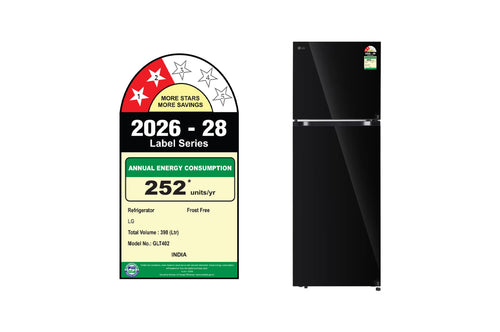 LG GLT4026SNBM - Energy Label and Front View