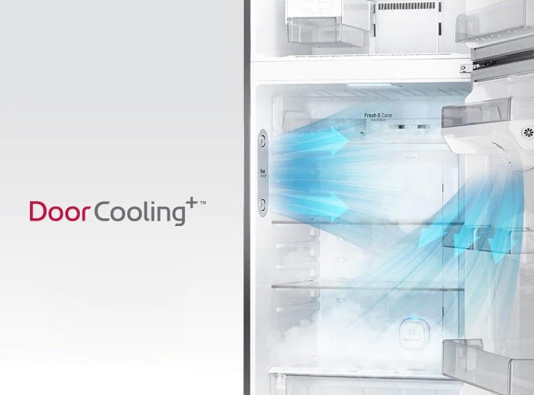 LG 506L Smart Inverter Wi-Fi Frost-Free Double Door Refrigerator - Shiny Steel