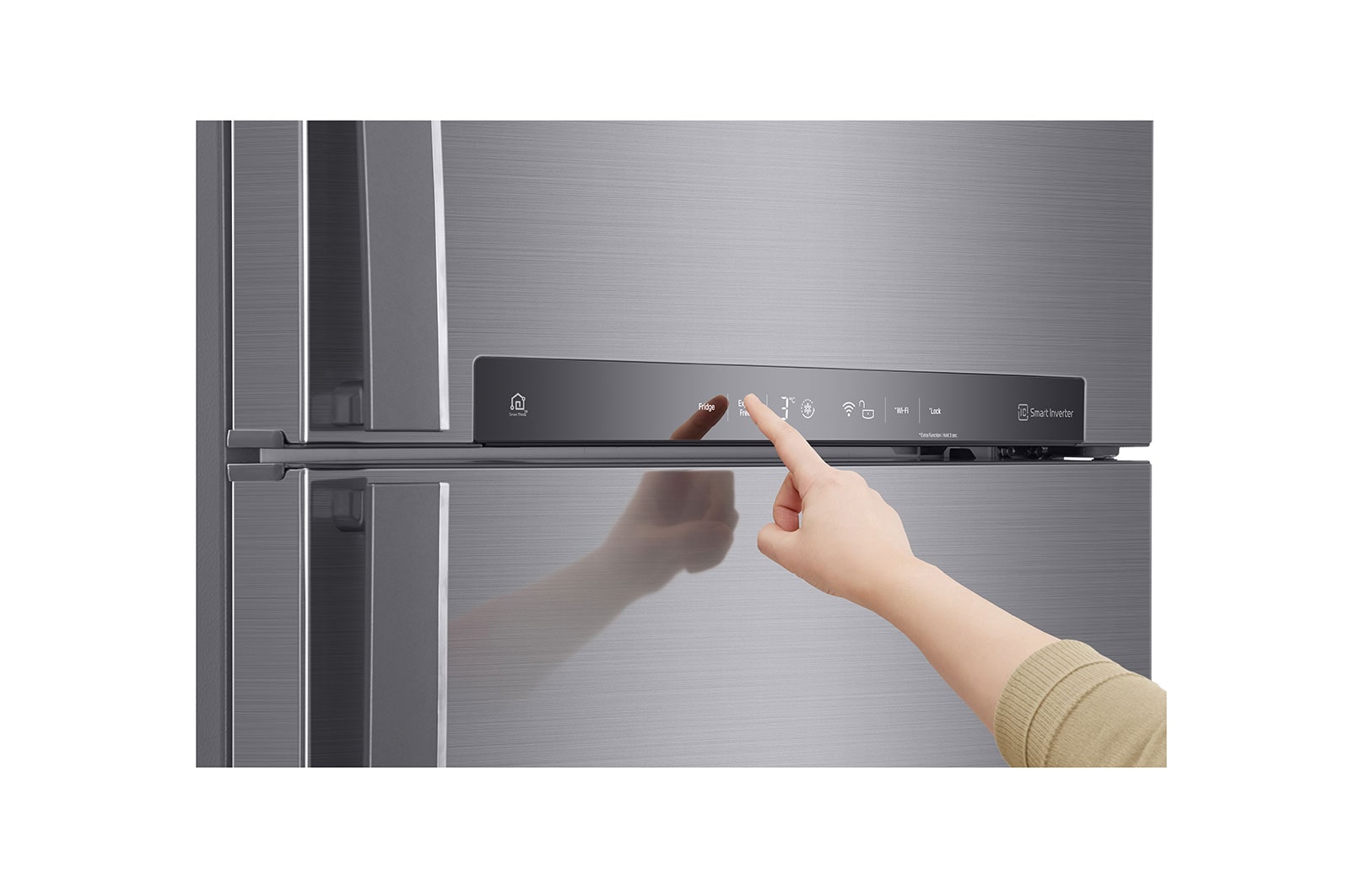 LG 506L Smart Inverter Wi-Fi Frost-Free Double Door Refrigerator - Shiny Steel
