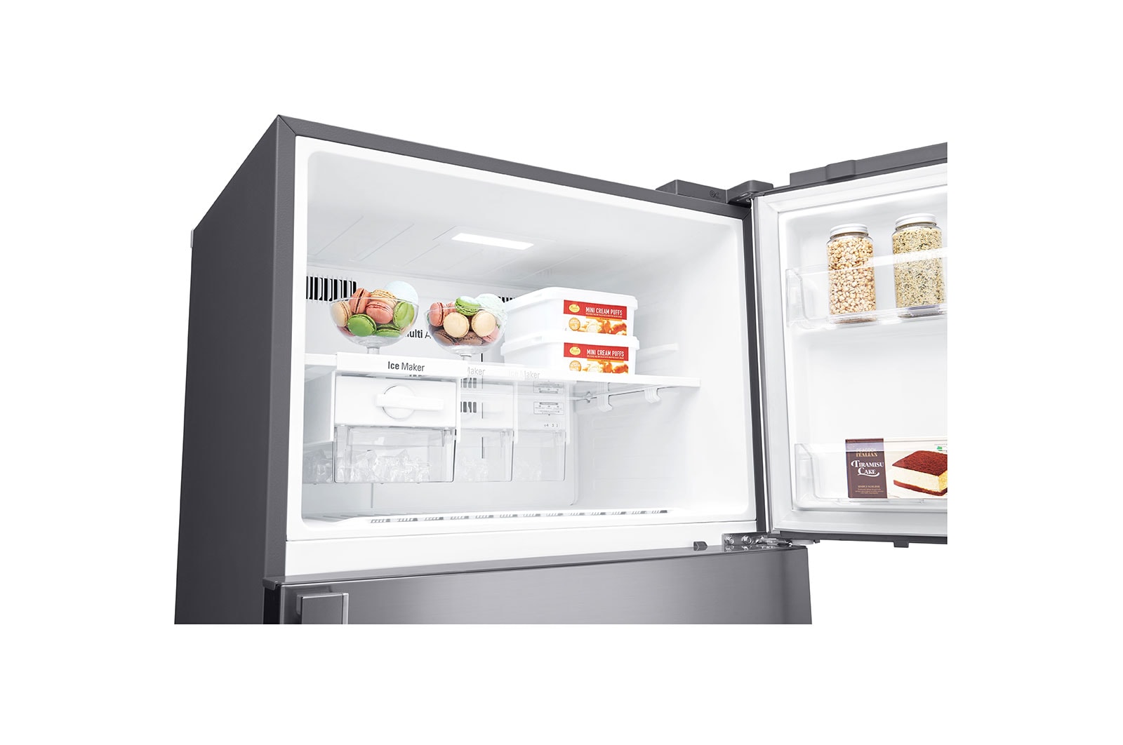 LG 506L Smart Inverter Wi-Fi Frost-Free Double Door Refrigerator - Shiny Steel