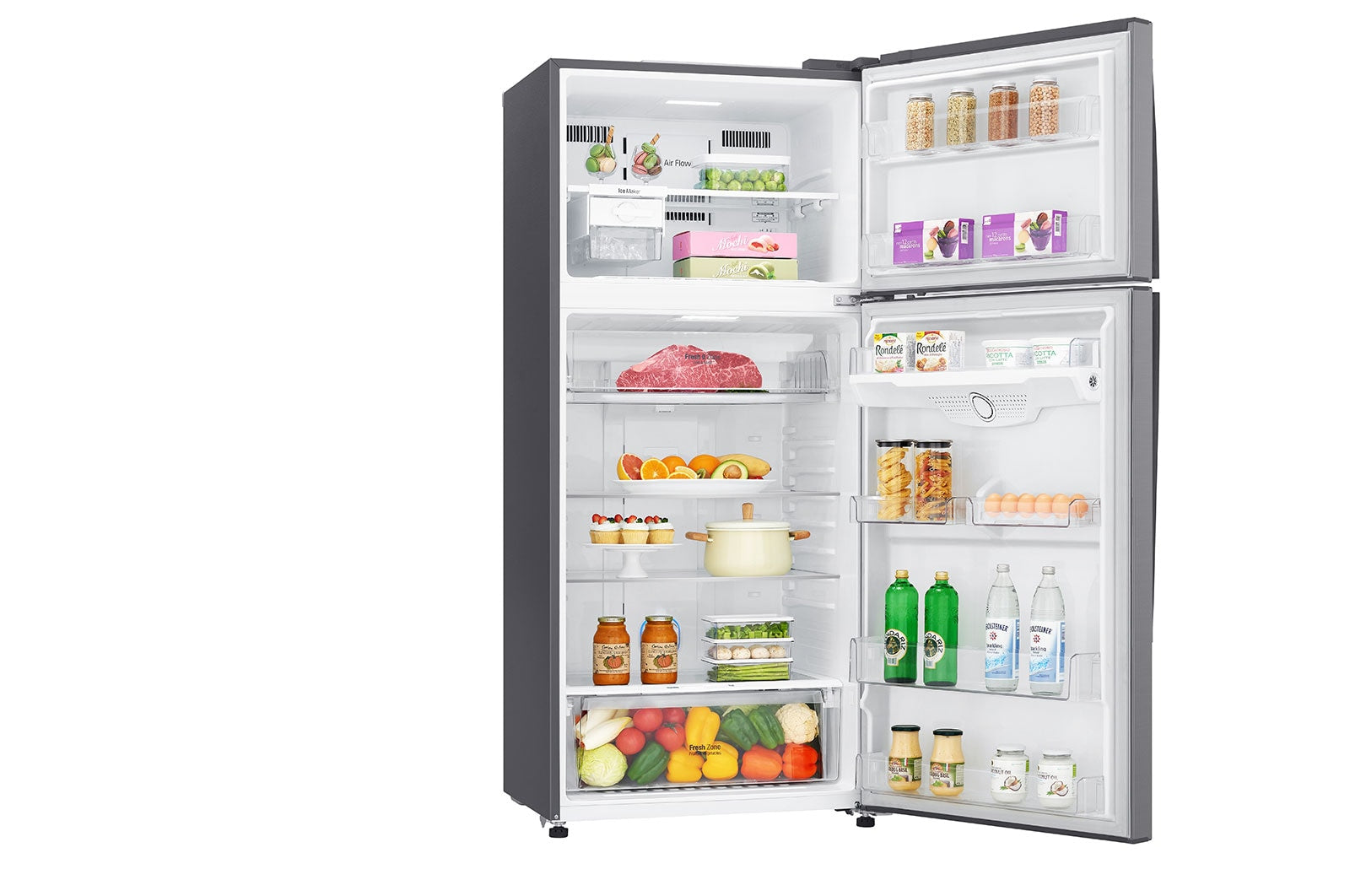 LG 506L Smart Inverter Wi-Fi Frost-Free Double Door Refrigerator - Shiny Steel