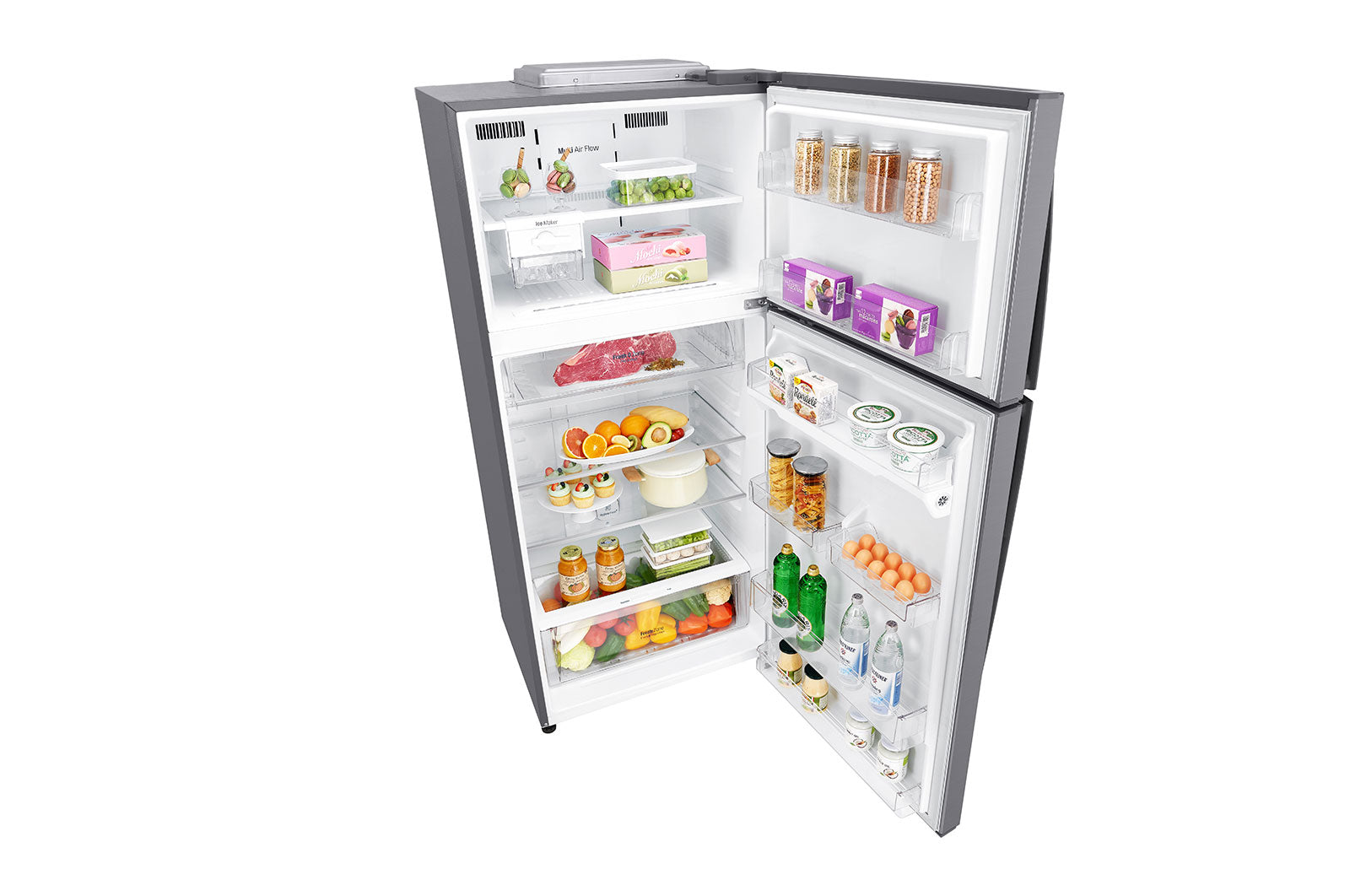 LG 506L Smart Inverter Wi-Fi Frost-Free Double Door Refrigerator - Shiny Steel