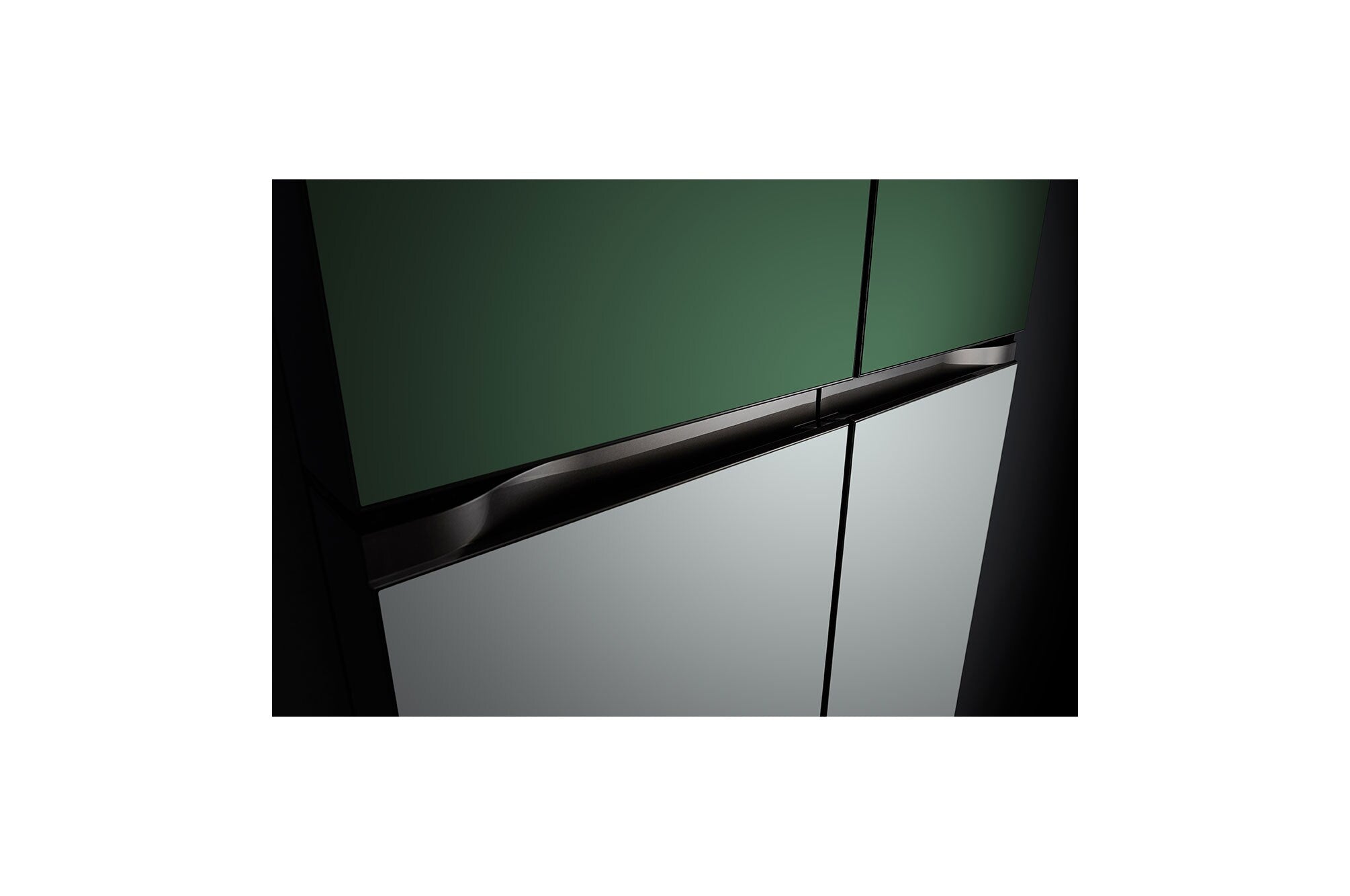 LG 614L French Door Objet Collection Refrigerator Smart Inverter Green-Sliver Finish