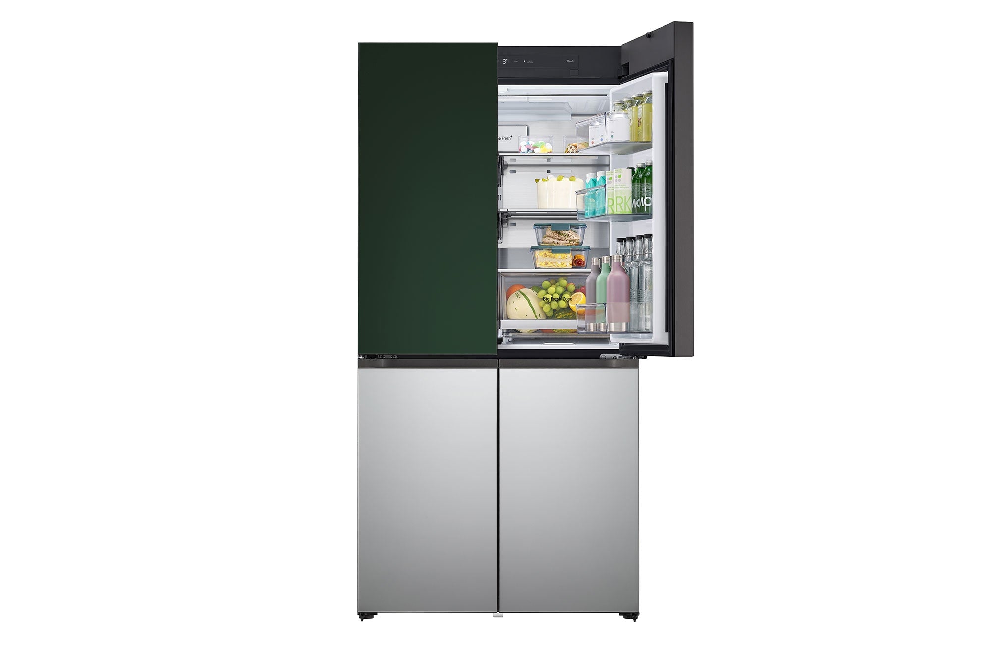 LG 614L French Door Objet Collection Refrigerator Smart Inverter Green-Sliver Finish