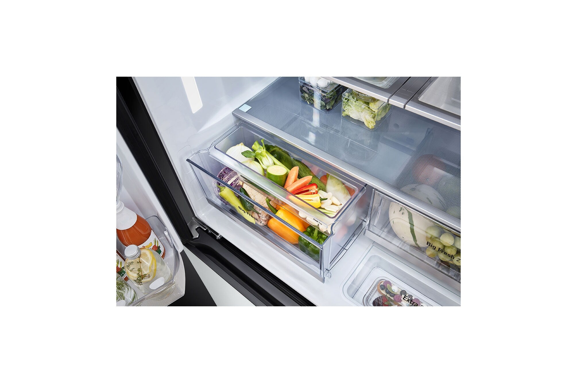 LG 614L French Door Objet Collection Refrigerator Smart Inverter Green-Sliver Finish