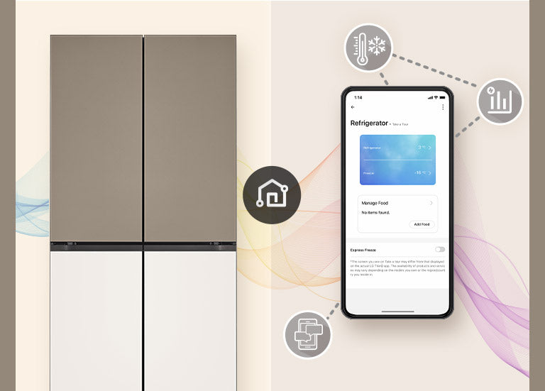 LG 614L French Door Refrigerator: Objet Collection, Door Cooling+, Smart Inverter