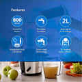 Philips Quick Clean Juicer 800W with QuickClean Technology (HR1863/20)
