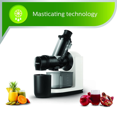 Philips Masticating Slow Juicer 150W with XL Feed Tube (HR1887/81)